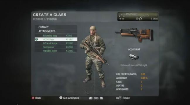These are the menus to navigate in the multiplayer section of Black Ops